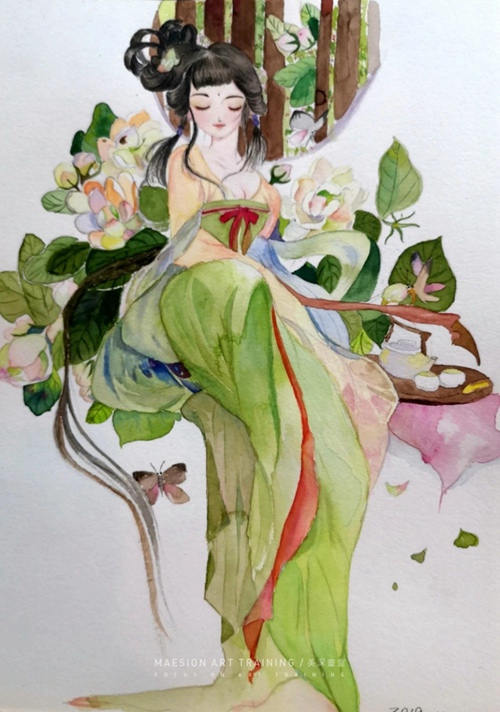 林丽芬水彩作品